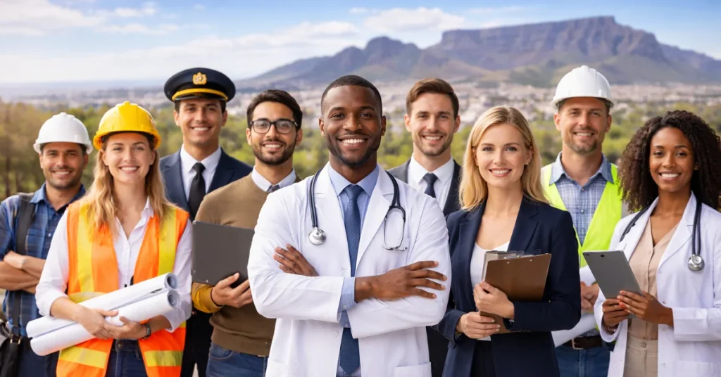 group of different employees in south africa