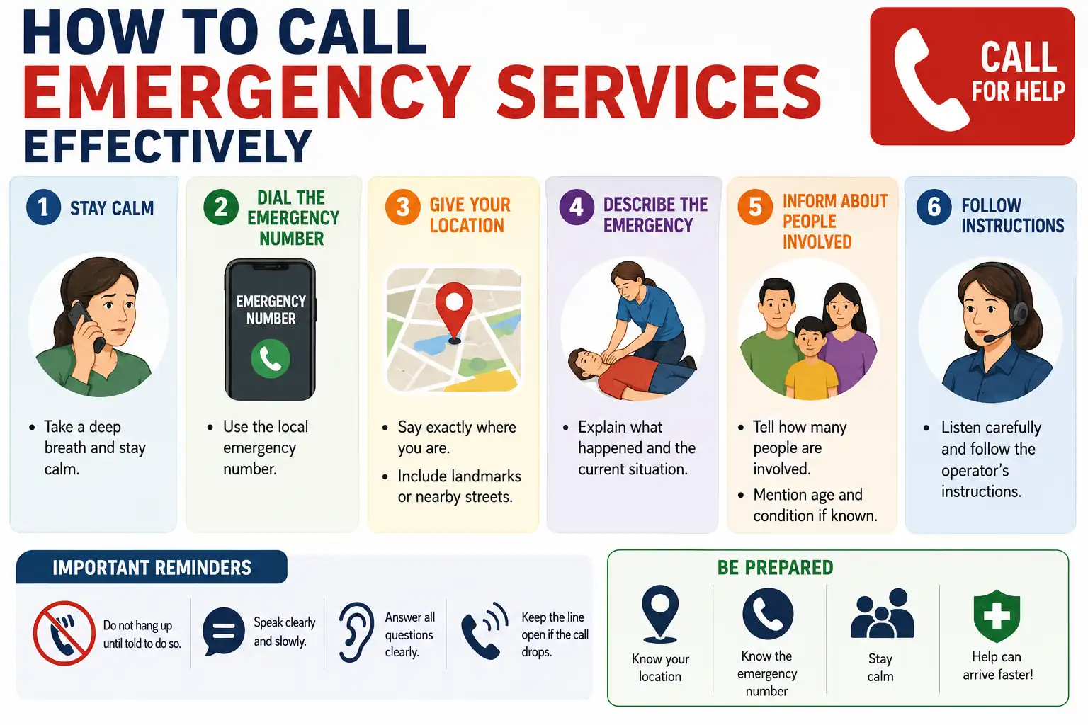 How to Call Emergency Services Effectively - Educourse