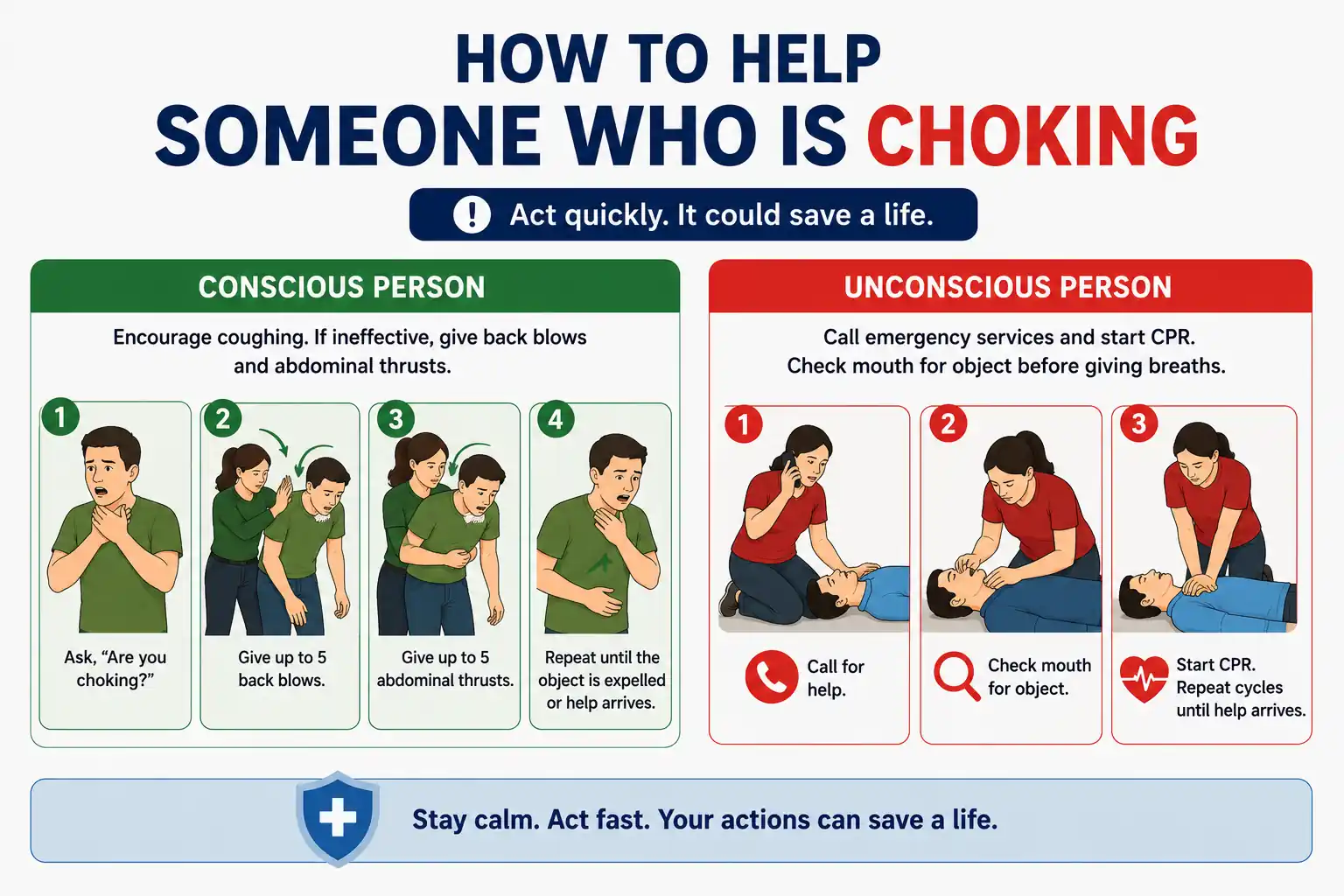 How to Help Someone Who Is Choking - Educourse