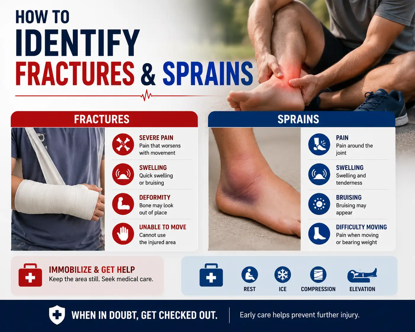 How to Identify Fractures and Sprains - Educourse