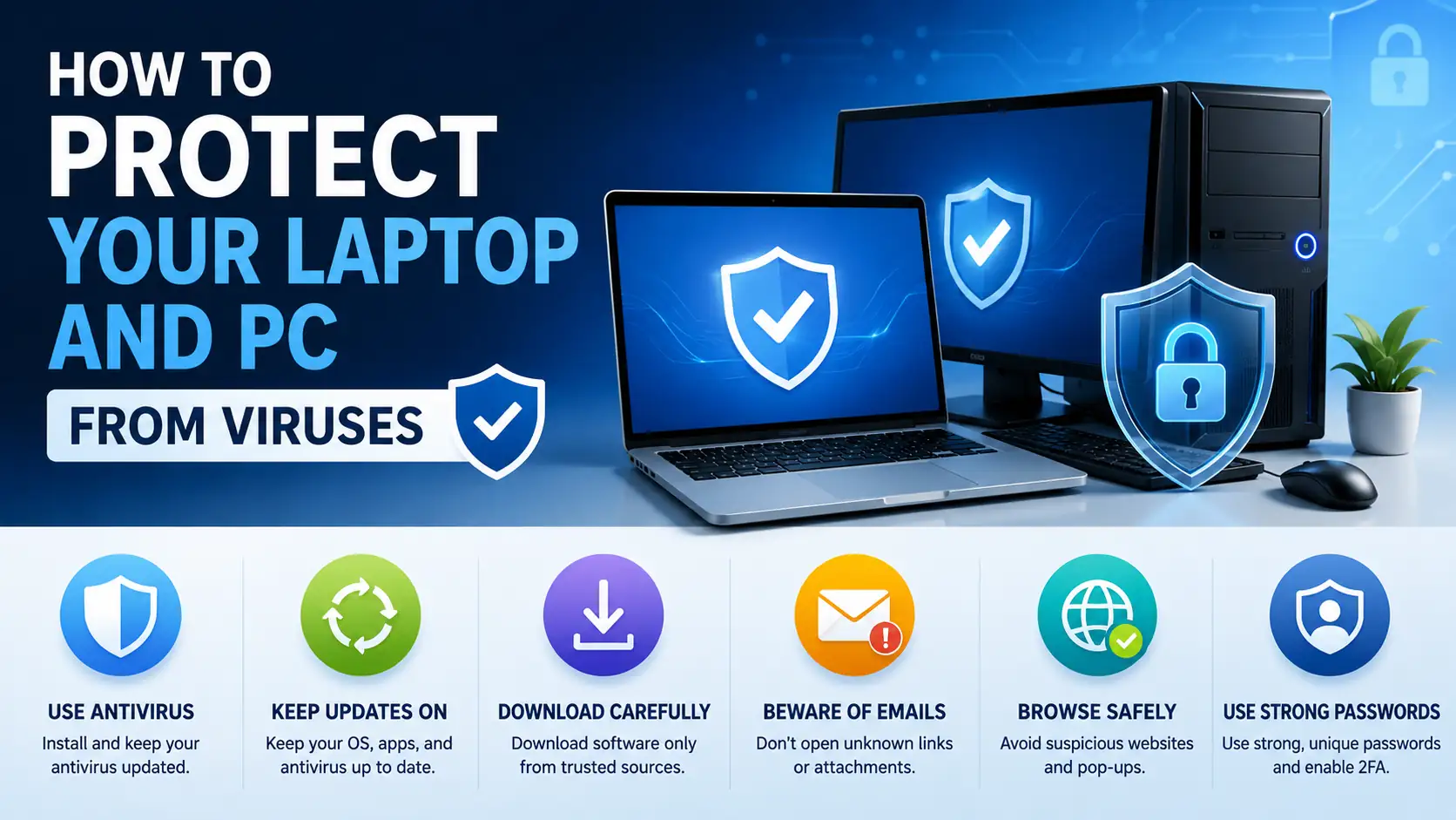 How to Protect Your Laptop and PC from Viruses - Educourse