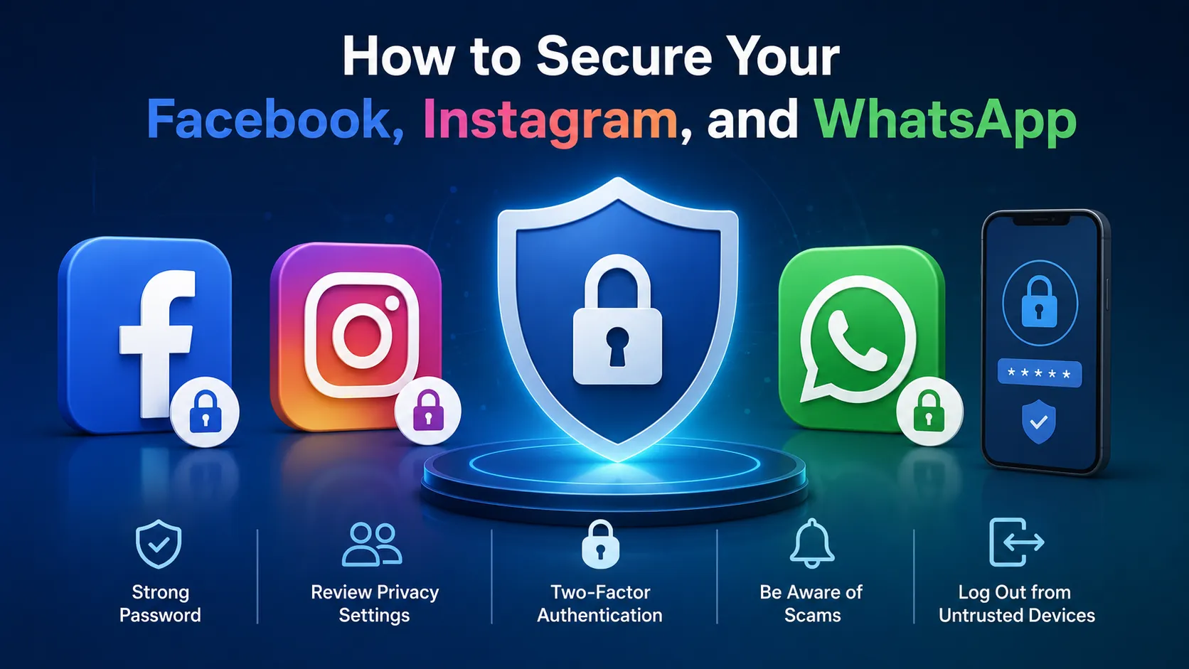 How to Secure Your Facebook, Instagram, and WhatsApp - Educourse