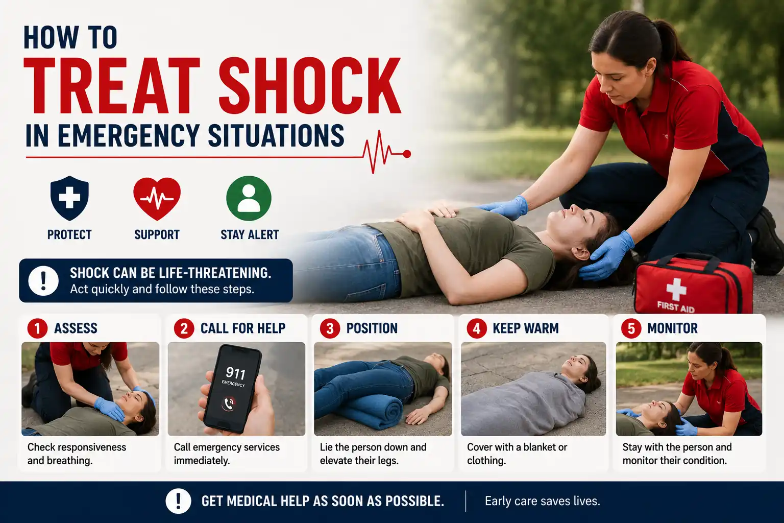 How to Treat Shock in Emergency Situations - Educourse