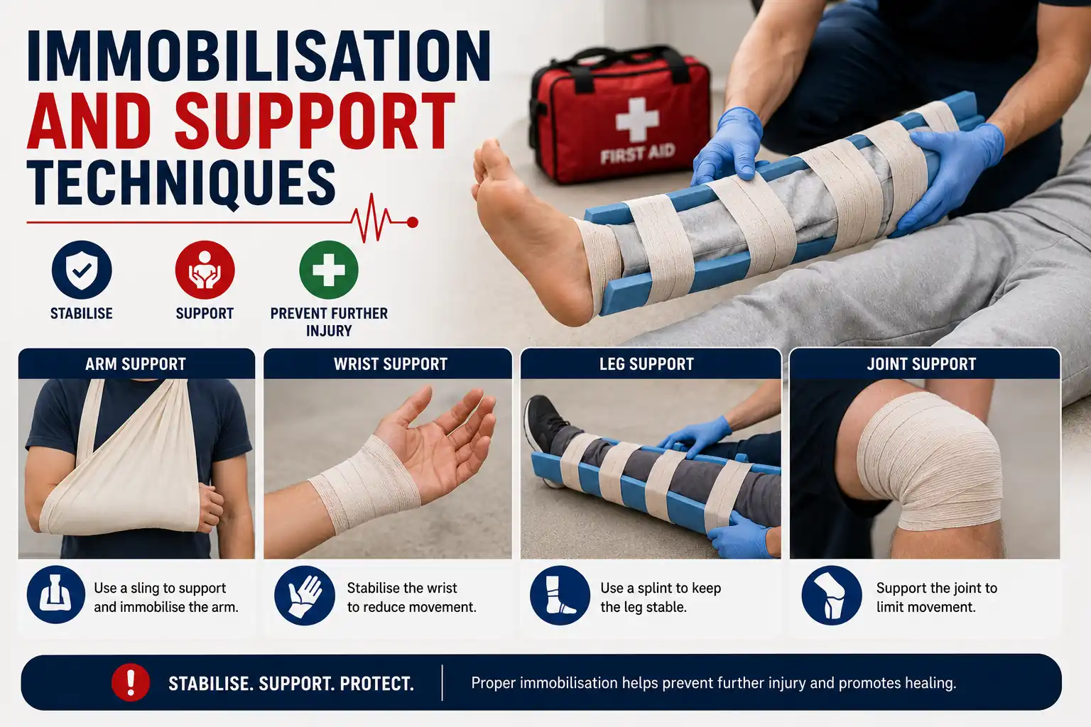 Immobilisation and Support Techniques - Educourse
