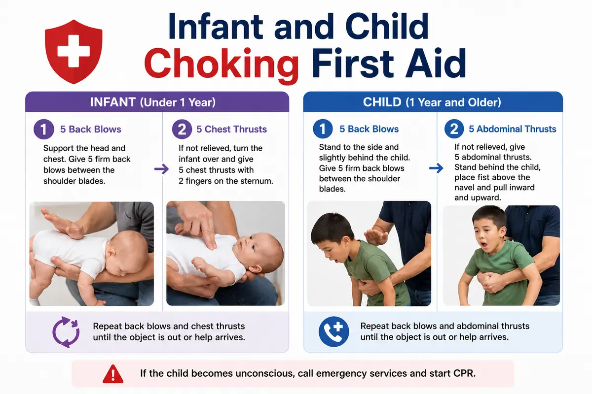 Infant and Child Choking First Aid - Educourse