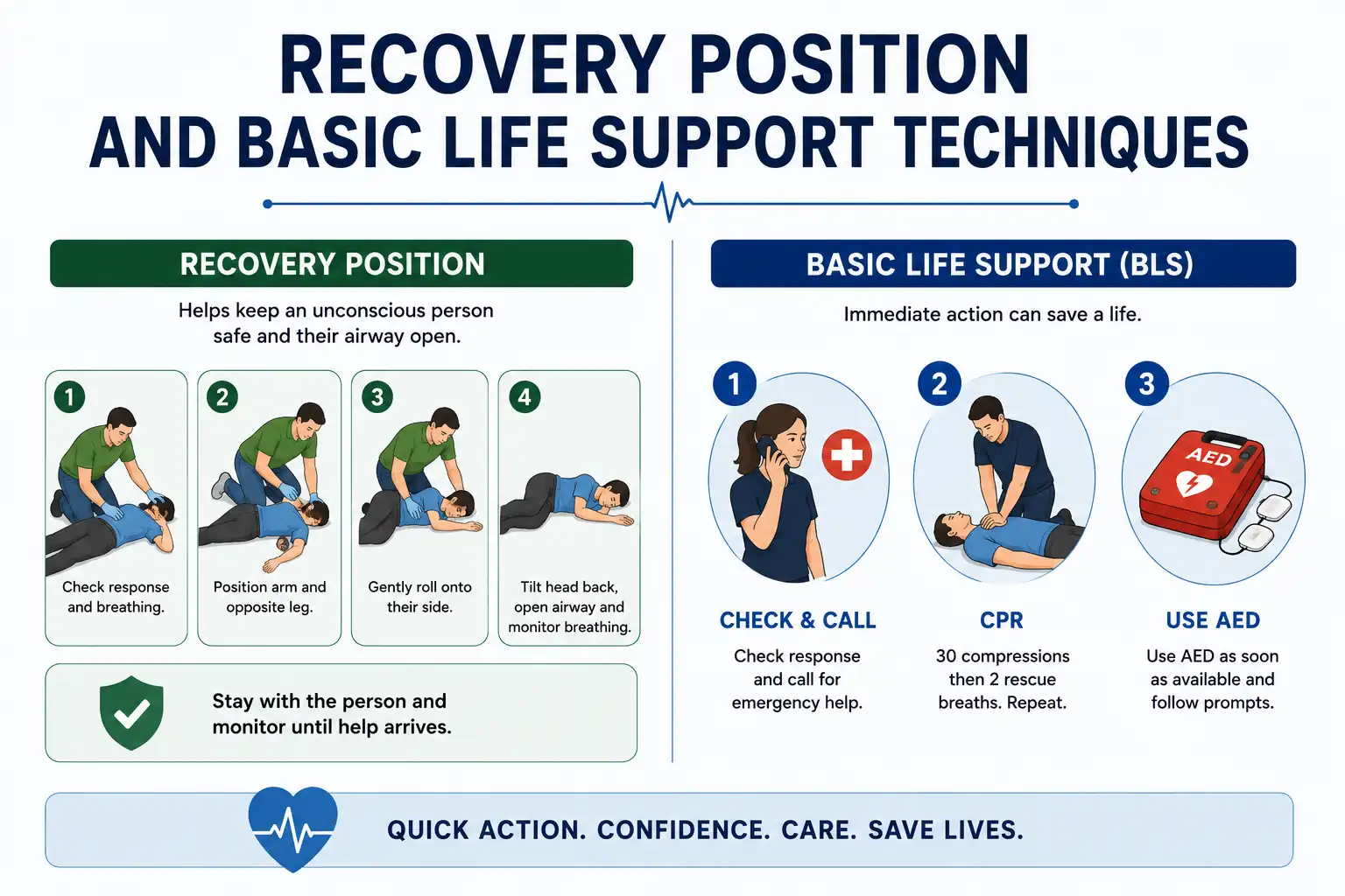 Recovery Position and Basic Life Support Techniques - Educourse