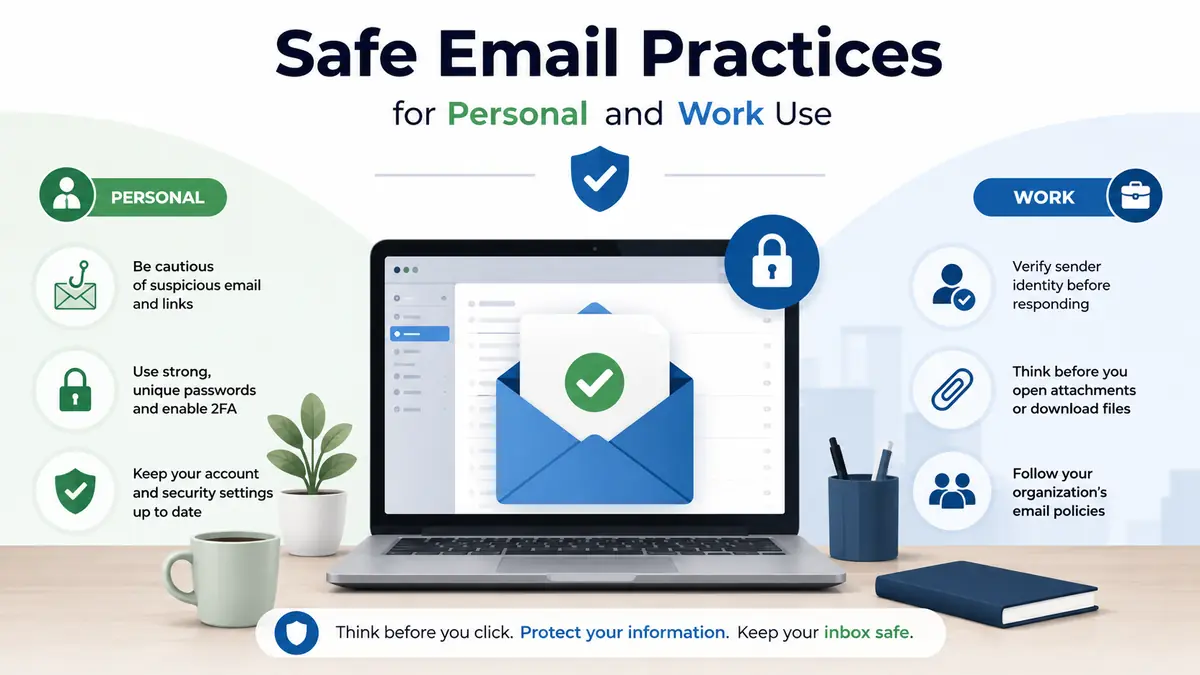 Safe Email Practices for Personal and Work Use - Educourse