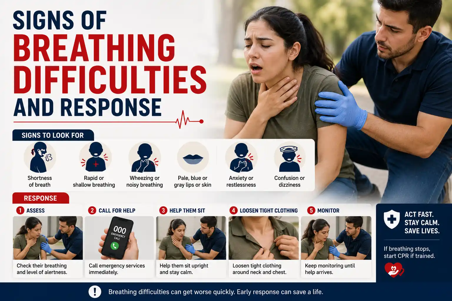 Signs of Breathing Difficulties and Response - Educourse