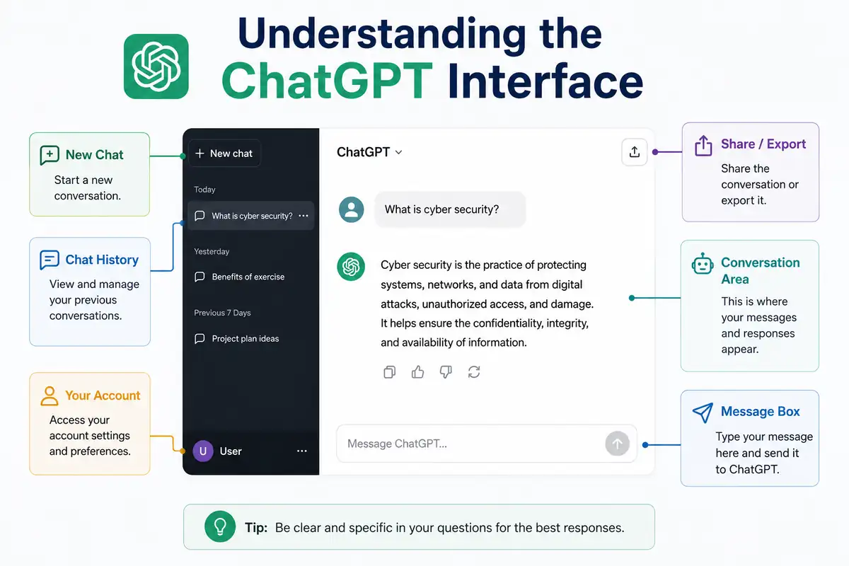 Understanding the ChatGPT Interface -Educourse