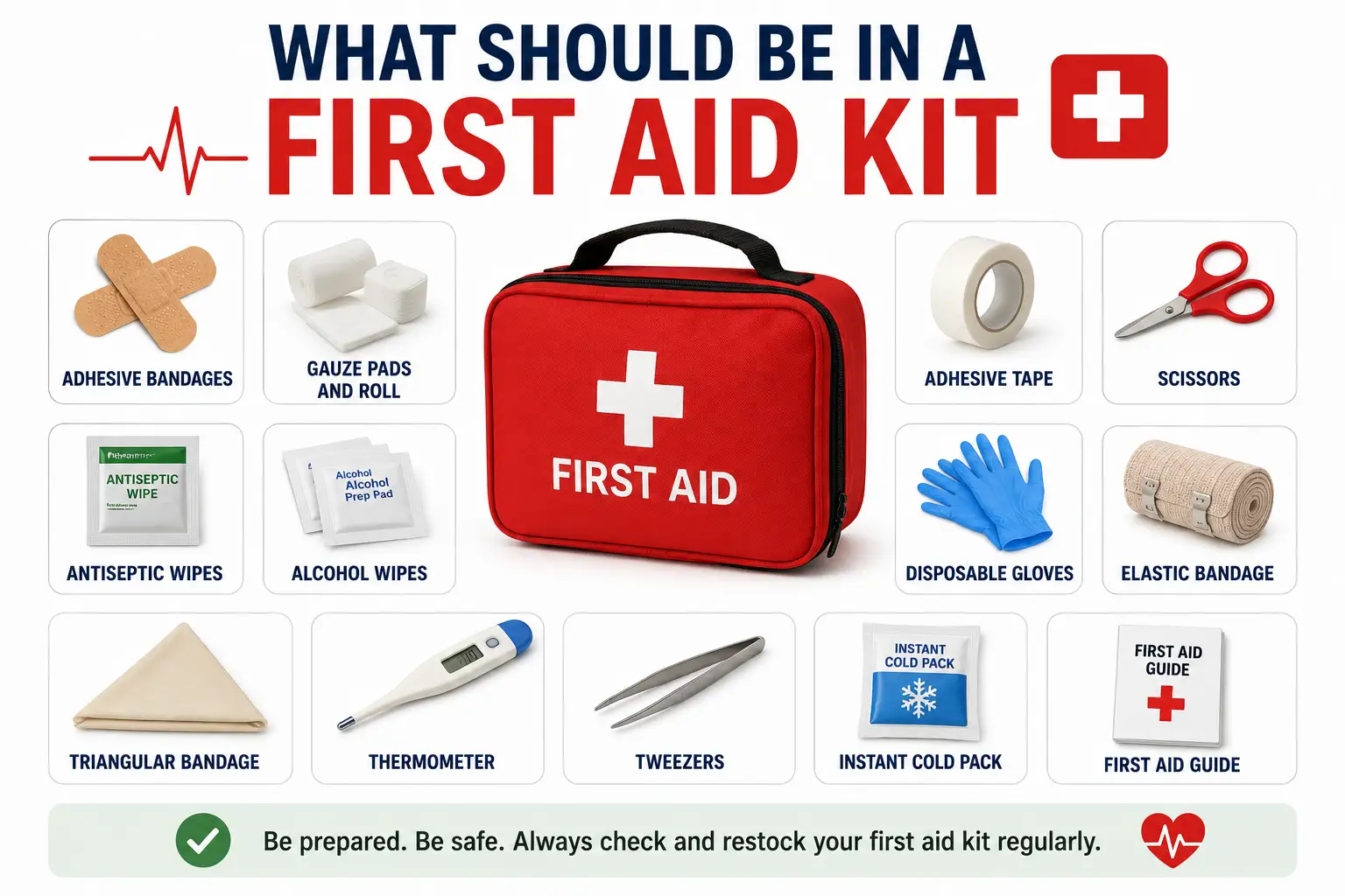 What Should Be in a First Aid Kit - Educourse