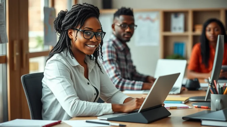 Professional learning office and administrative skills in a modern workspace