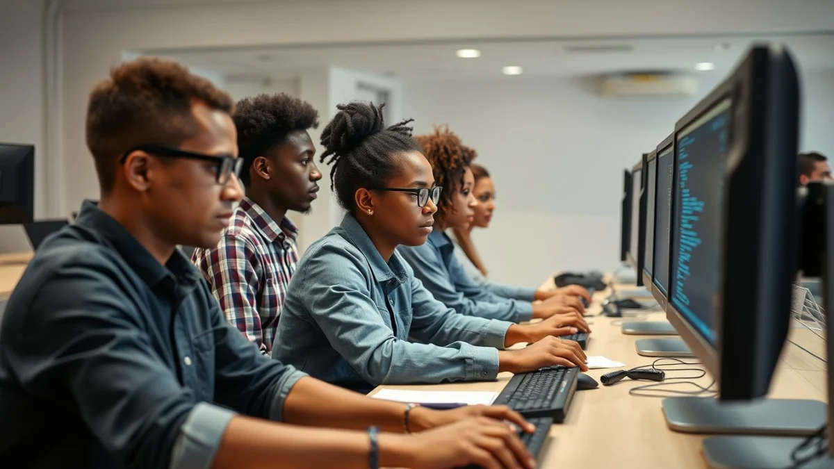 Person learning analyzing file metadata and logs in a modern educational setting