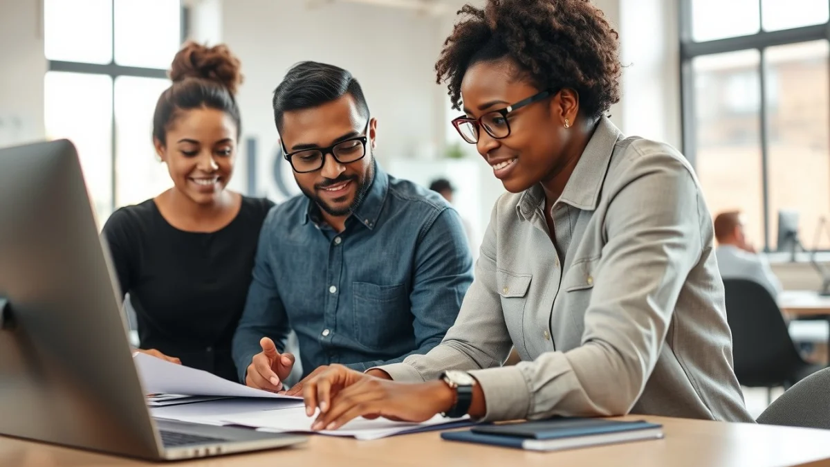 Professional learning office and administrative skills in a modern workspace