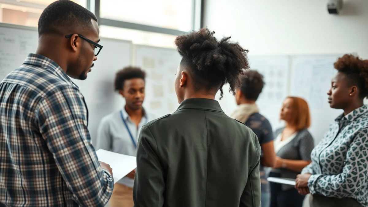 Person learning assessing and prioritizing risks in a modern educational setting