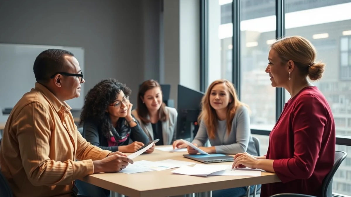 Professional learning office and administrative skills in a modern workspace