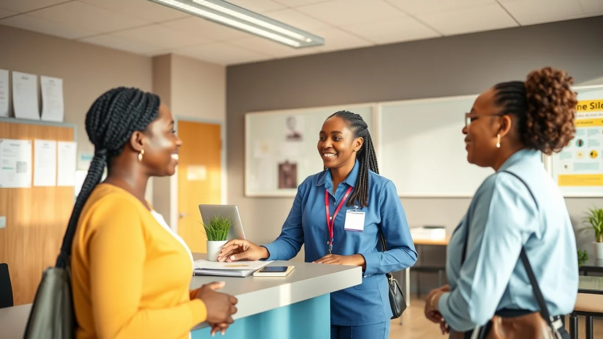 Professional learning office and administrative skills in a modern workspace