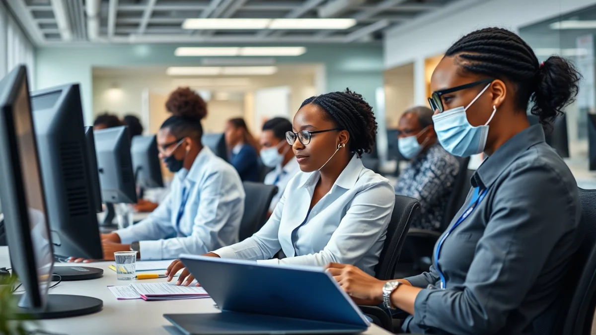 Professional learning office and administrative skills in a modern workspace