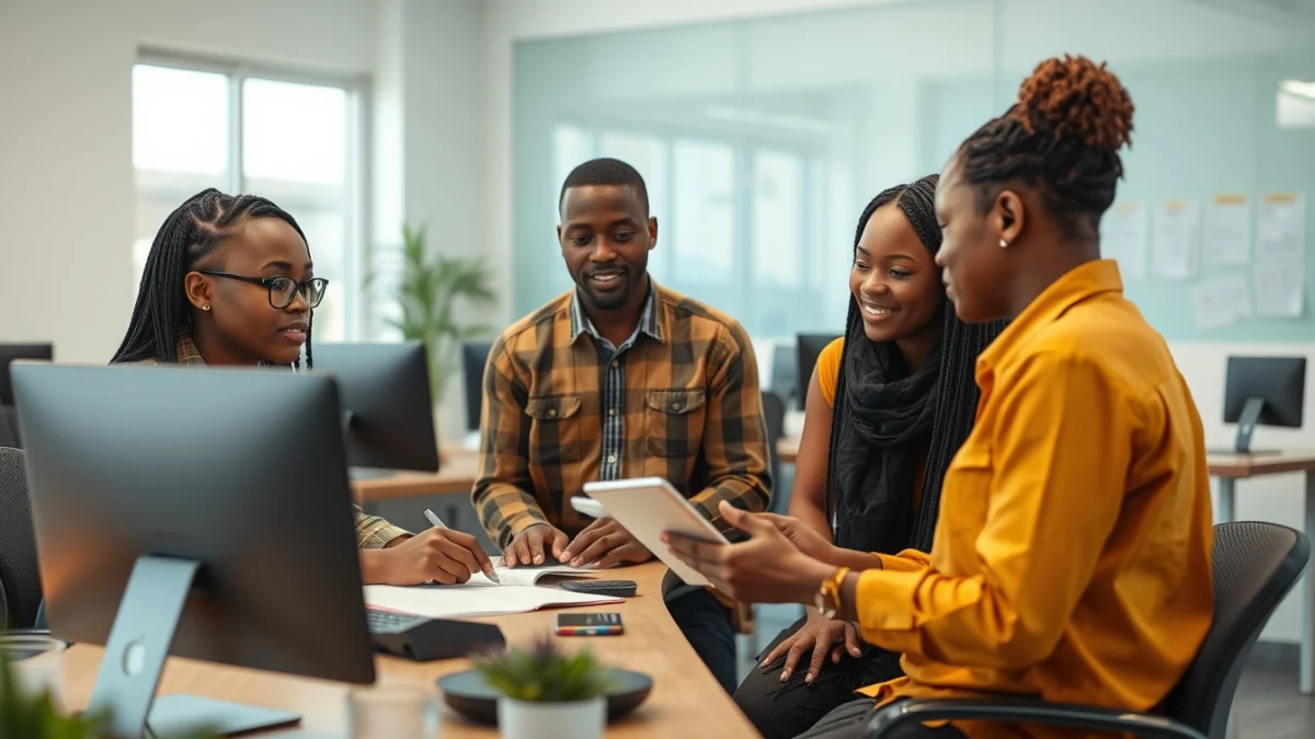 Professional learning office and administrative skills in a modern workspace