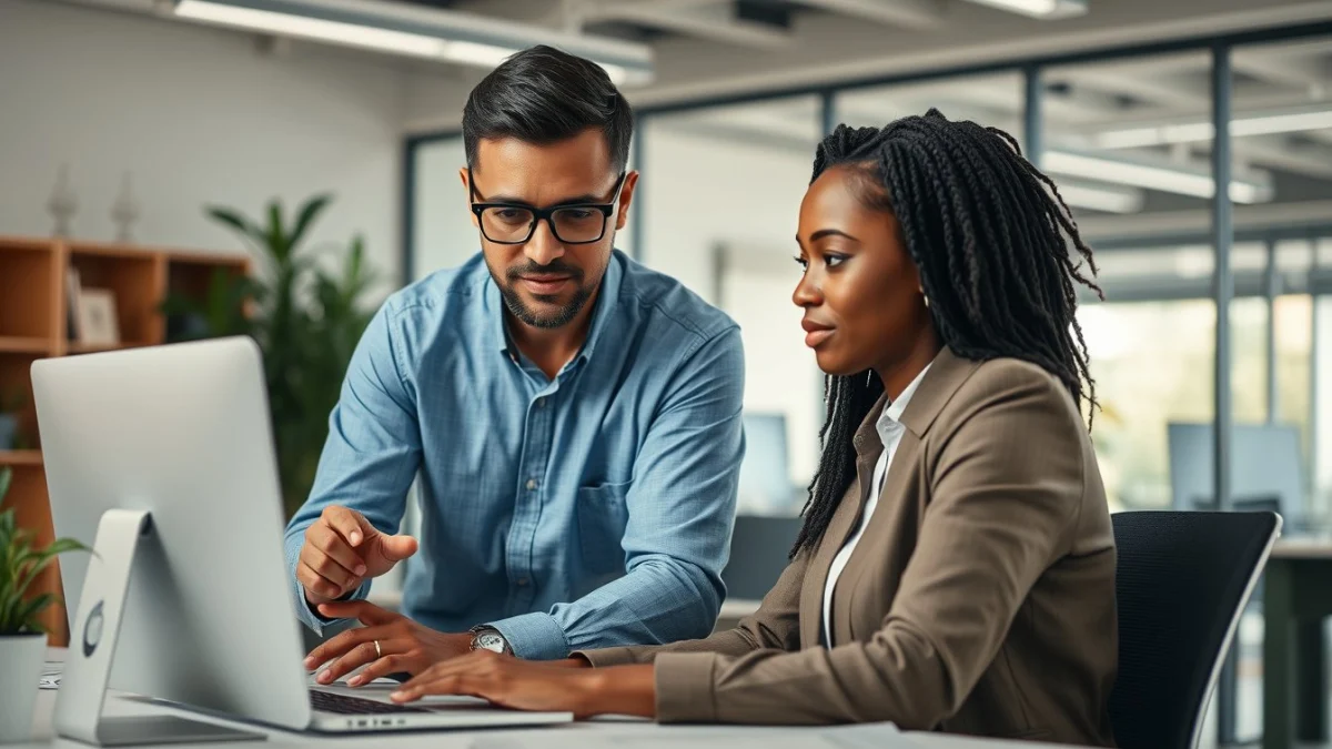 Professional learning office and administrative skills in a modern workspace
