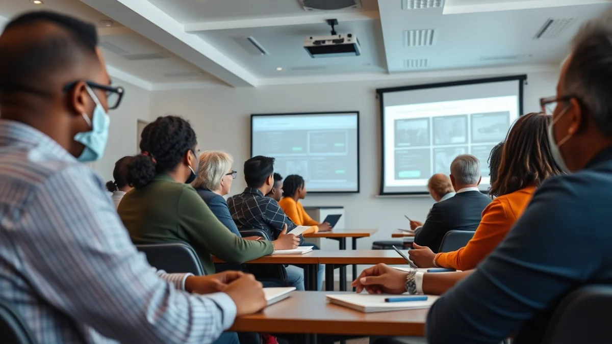 Professional learning office and administrative skills in a modern workspace