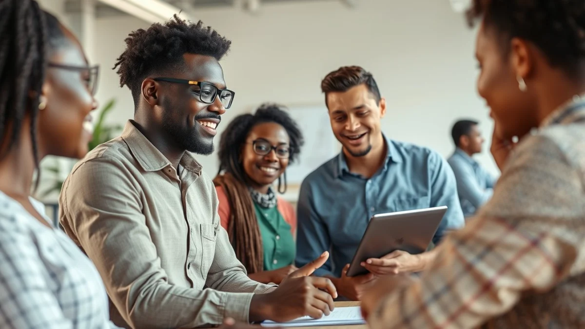 Person learning basic south african labour laws relevant to recruitment in a modern educational setting