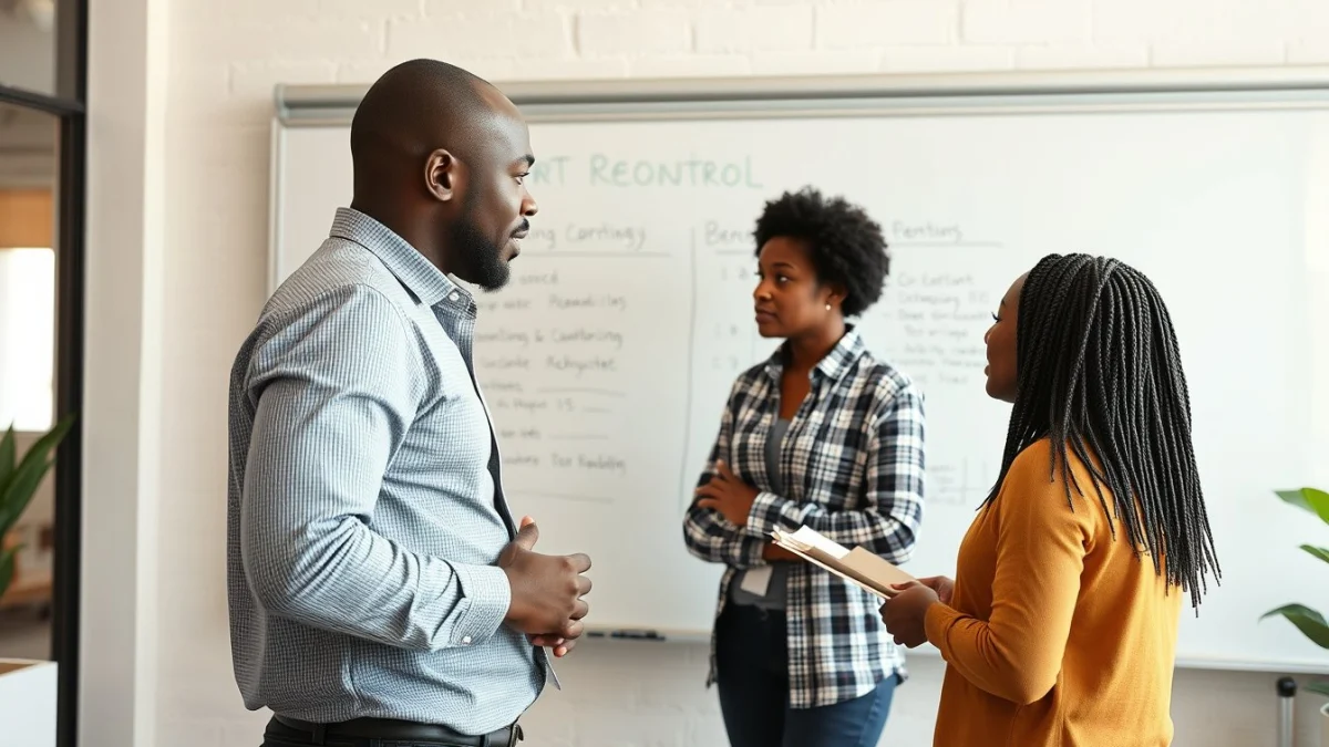 Person learning basic terminology in credit control in a modern educational setting