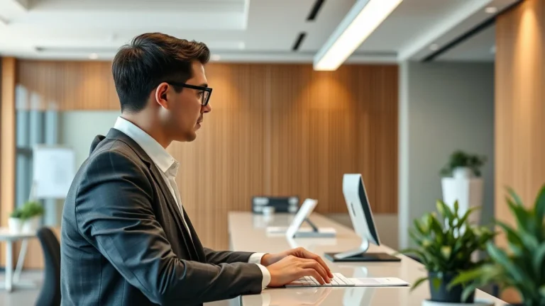 Professional learning office and administrative skills in a modern workspace