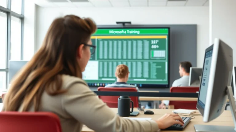 Professional learning office and administrative skills in a modern workspace