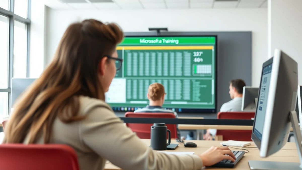 Professional learning office and administrative skills in a modern workspace