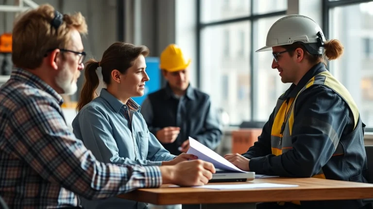 Learner studying workplace safety skills in a clean training environment