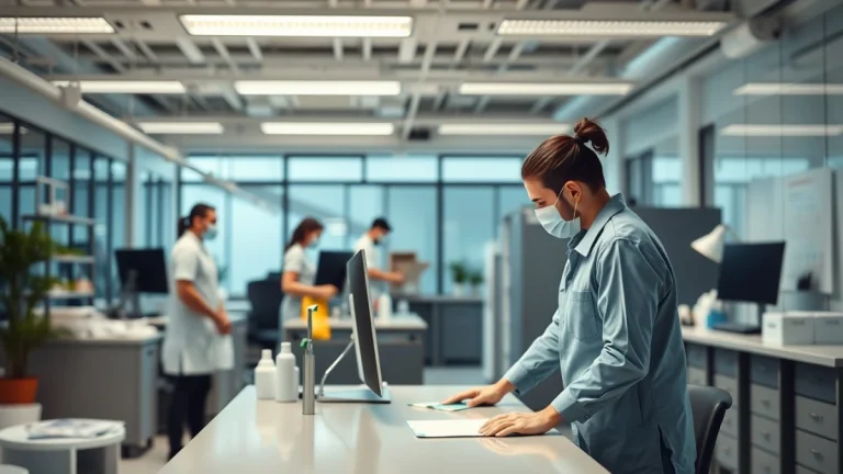 Person learning artificial intelligence skills on a laptop in a modern workspace