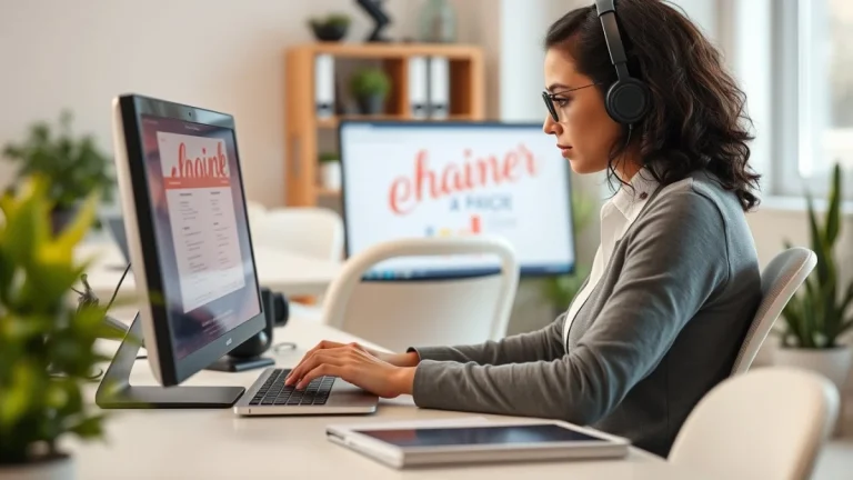 Professional learning office and administrative skills in a modern workspace