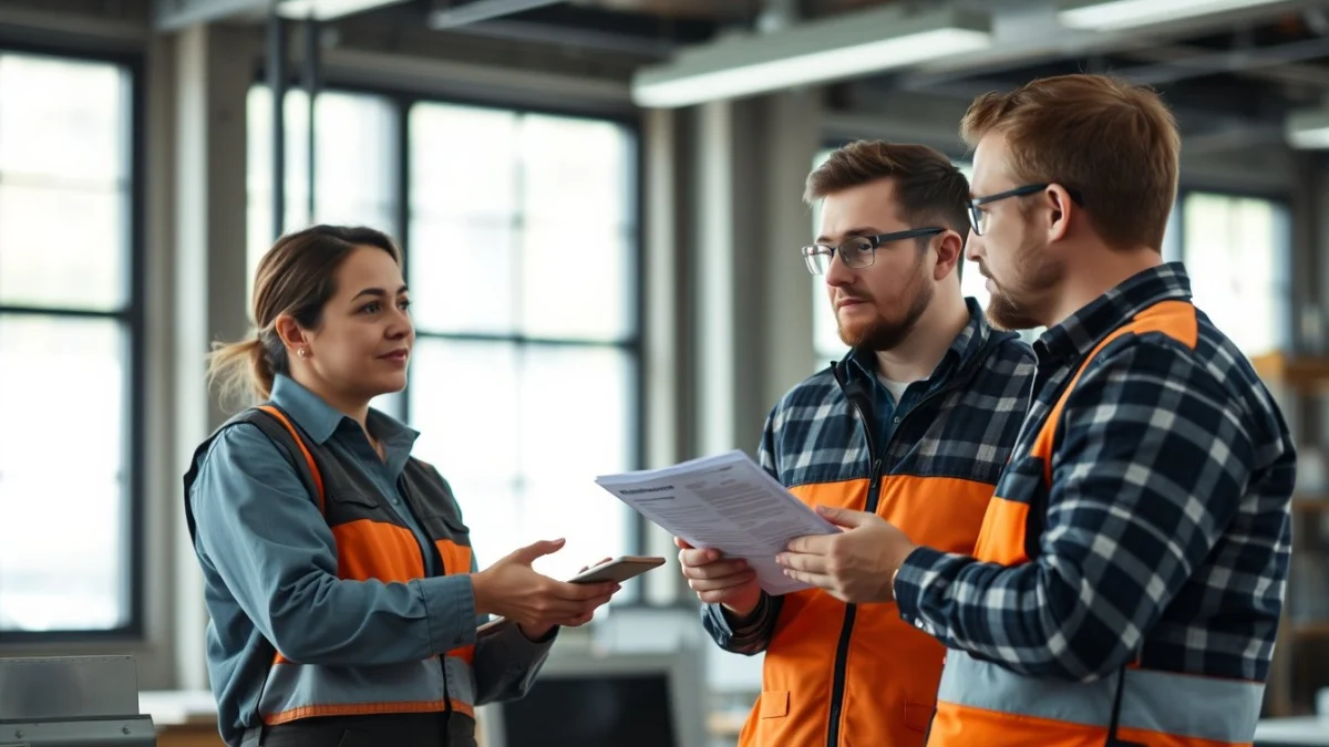 Learner studying workplace safety skills in a clean training environment