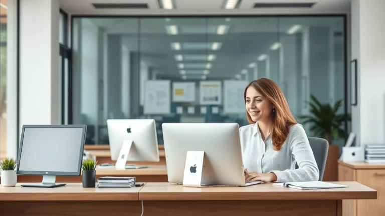 Professional learning office and administrative skills in a modern workspace