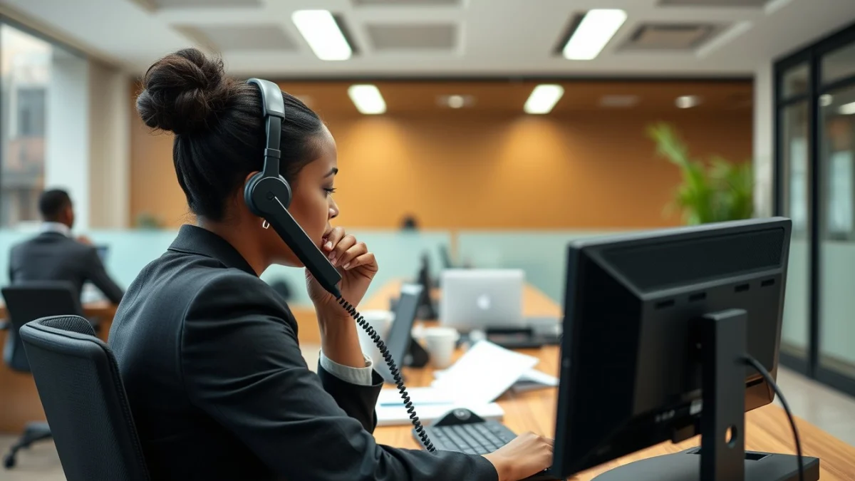 Professional learning office and administrative skills in a modern workspace