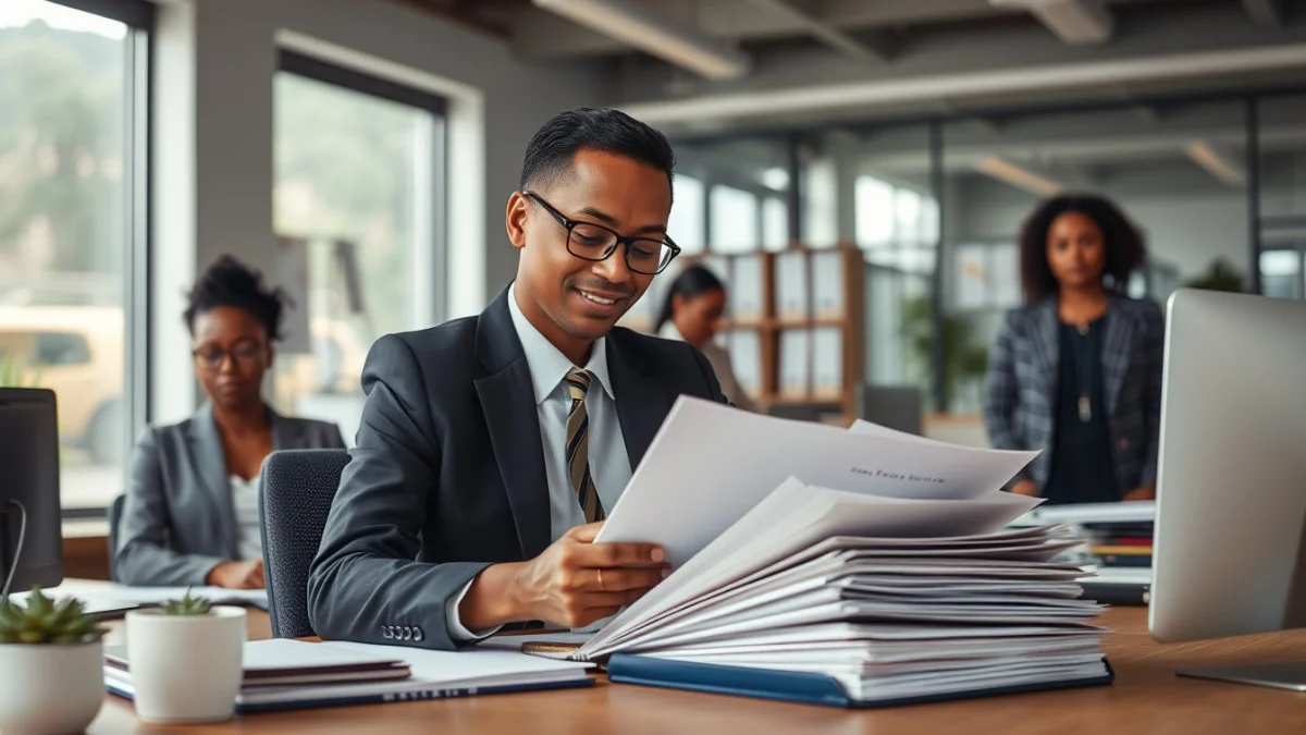 Professional learning office and administrative skills in a modern workspace