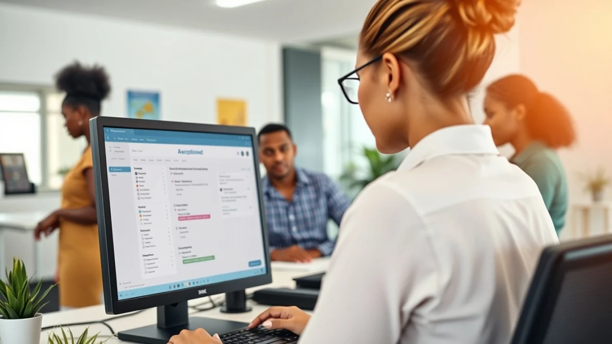 Person learning building a professional cv and cover letter in a modern educational setting