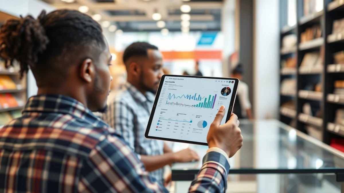Person learning building a social media portfolio in a modern educational setting