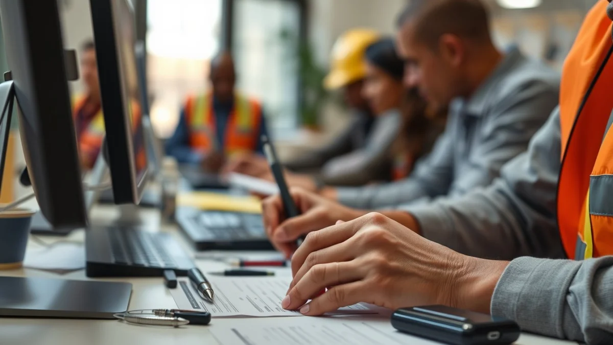 Professional learning office and administrative skills in a modern workspace