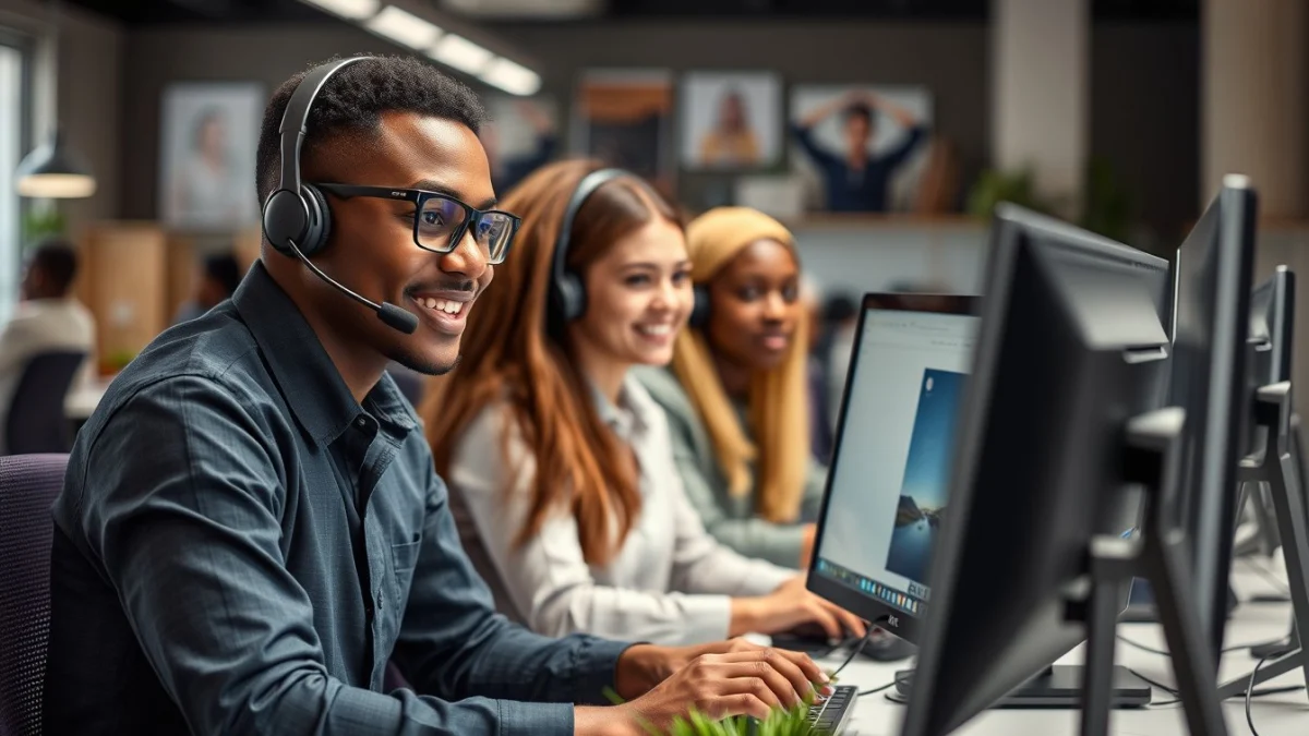 Person learning client services administrator salary in south africa in a modern educational setting