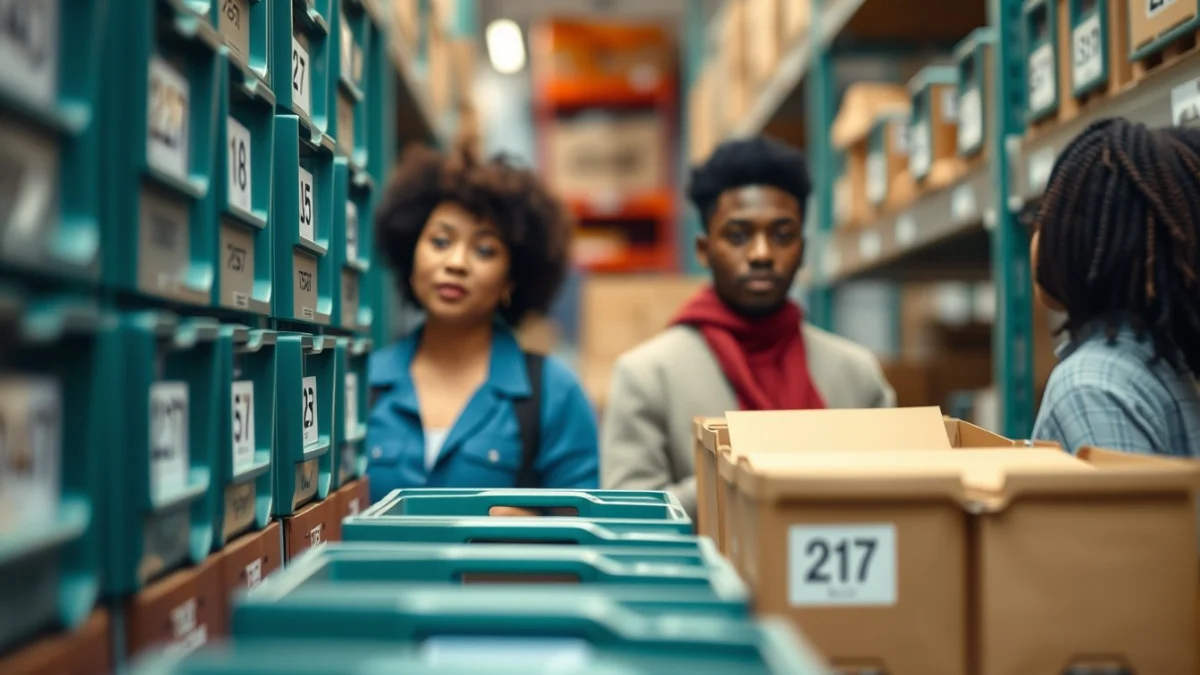 Person learning common causes of stock discrepancies in a modern educational setting