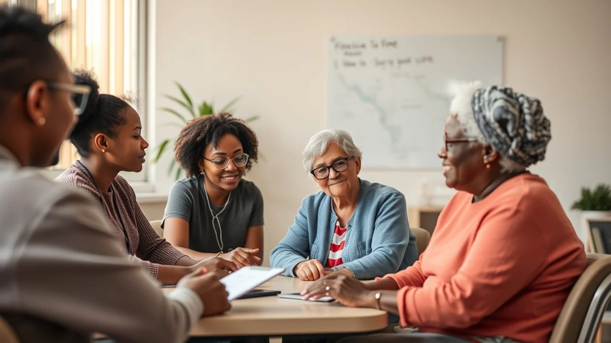 Learner studying caregiving skills in a professional training environment