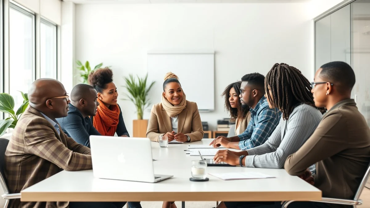 Person learning common customer objections and responses in a modern educational setting