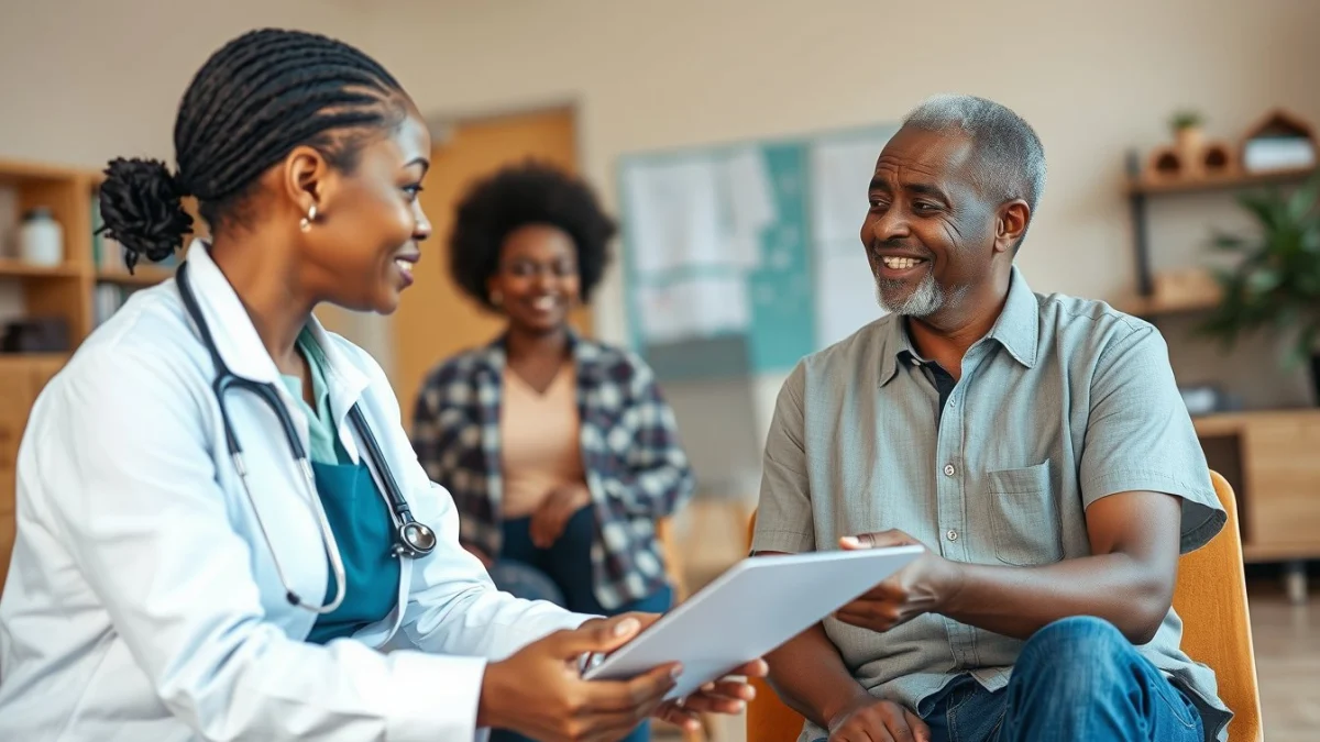 Learner studying caregiving skills in a professional training environment