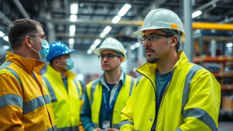Learner studying workplace safety skills in a clean training environment