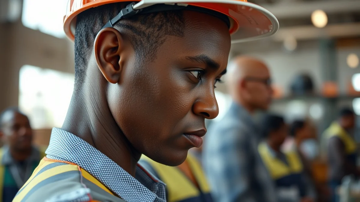 Person learning common quality standards used in south africa in a modern educational setting