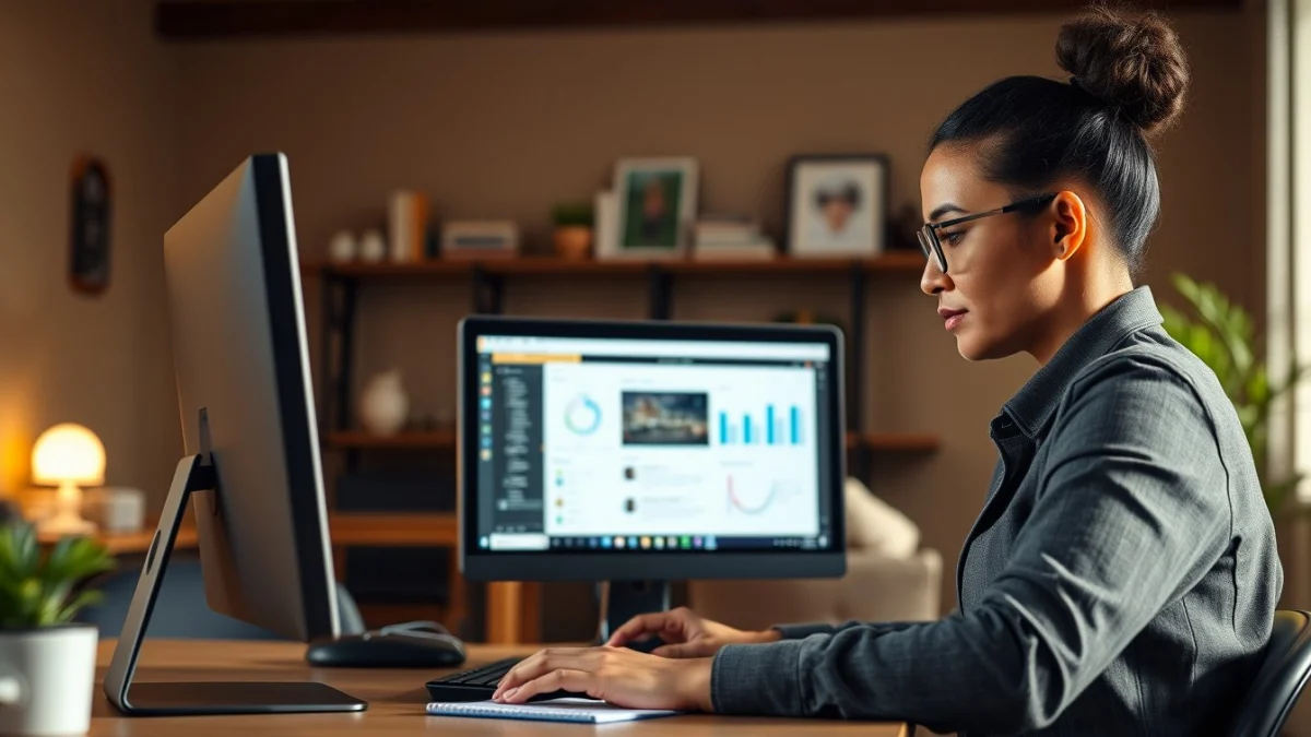 Professional learning office and administrative skills in a modern workspace
