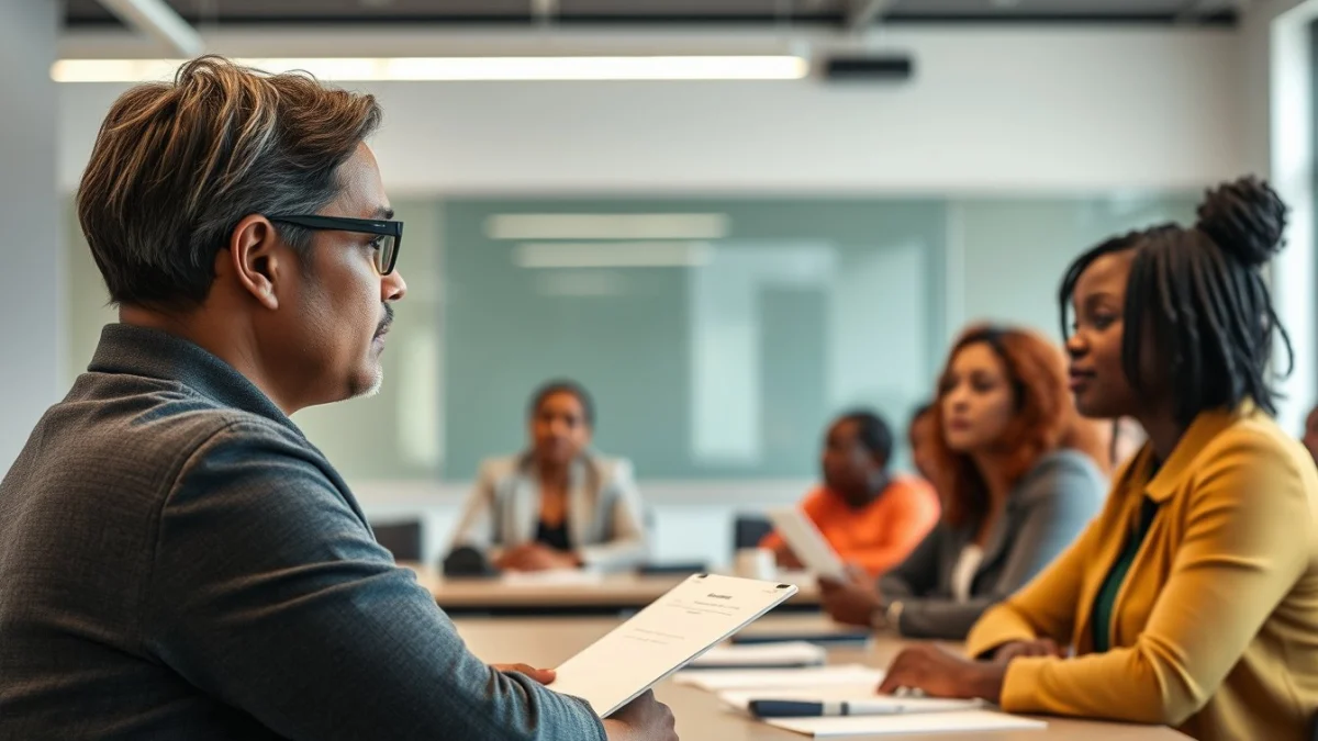Person learning compliance administrator career opportunities in south africa in a modern educational setting