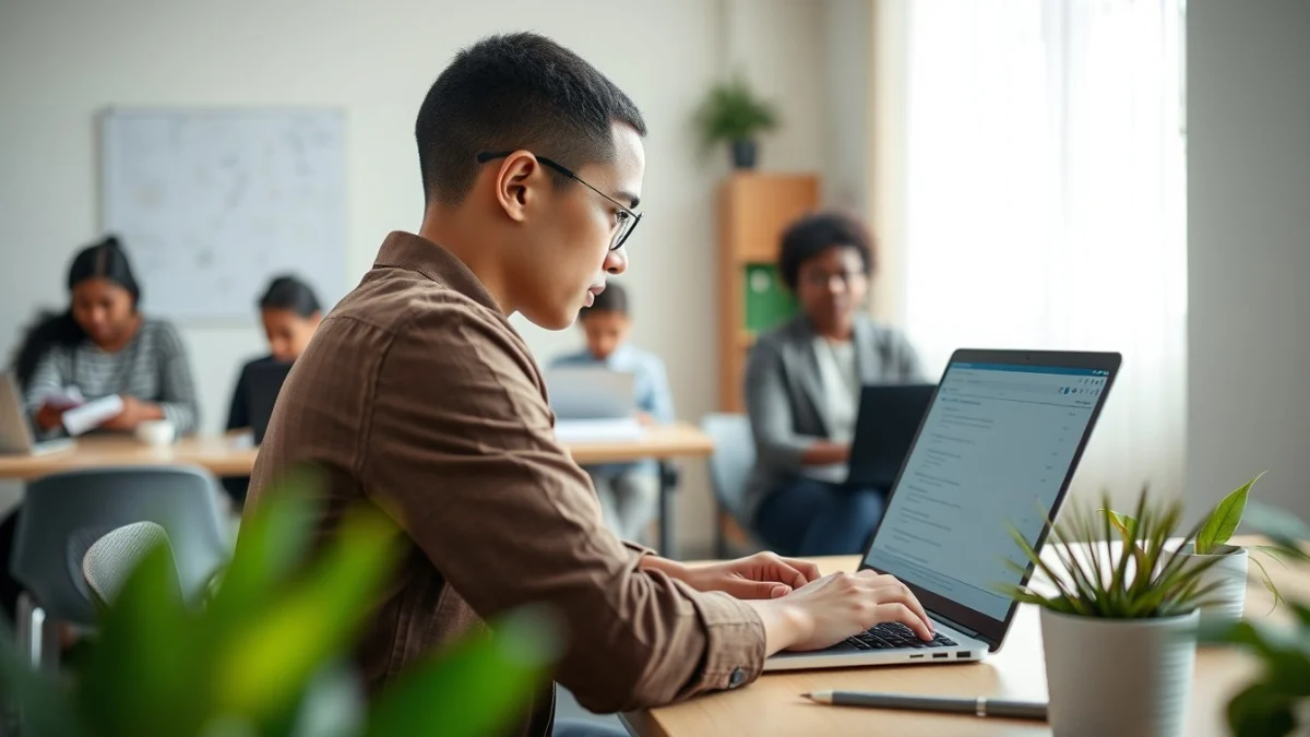 Professional learning office and administrative skills in a modern workspace