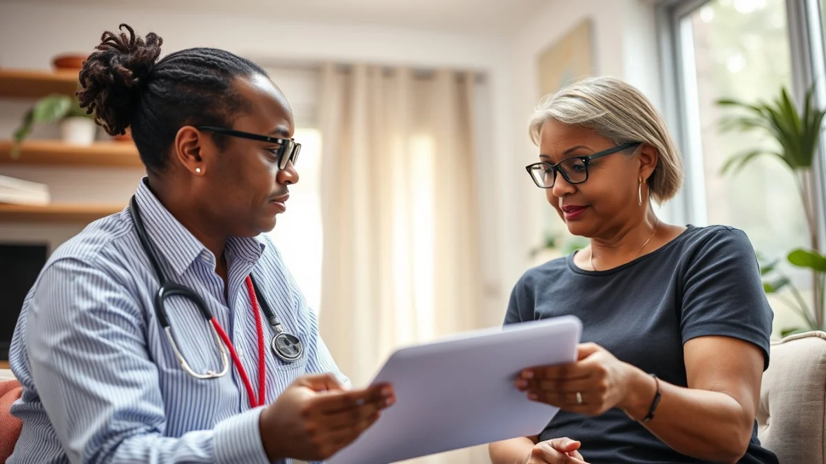 Learner studying caregiving skills in a professional training environment